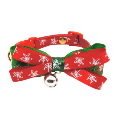 Christmas Series Pet Bowknot Dog Collar with Bells Cat Bow Tie Pet Supplies