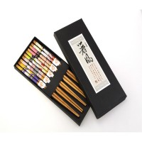 Top Grade Japanese Five-Color Beauty And Wind Bamboo Chopsticks Set